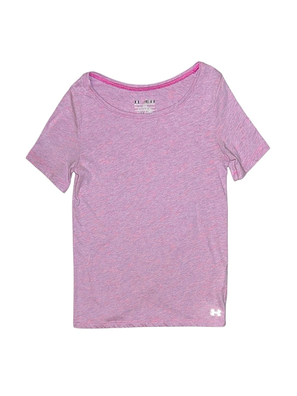 UNDER ARMOUR Girl's Purple Short Sleeve Shirt Medium 10/12